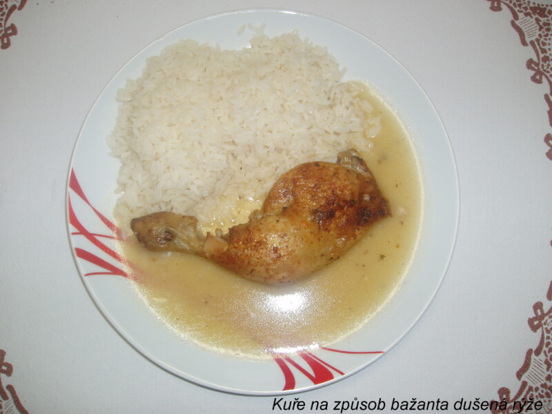 Kuře na způsob bažanta dušená rýže